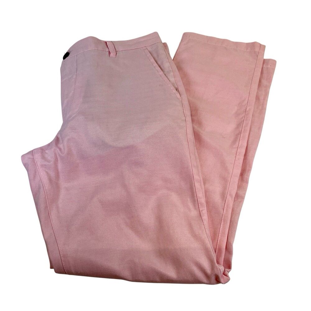 Mens‎ Southern Proper Straight Leg Pants 32 X 30  Pink Chino Summer Preppy Beach